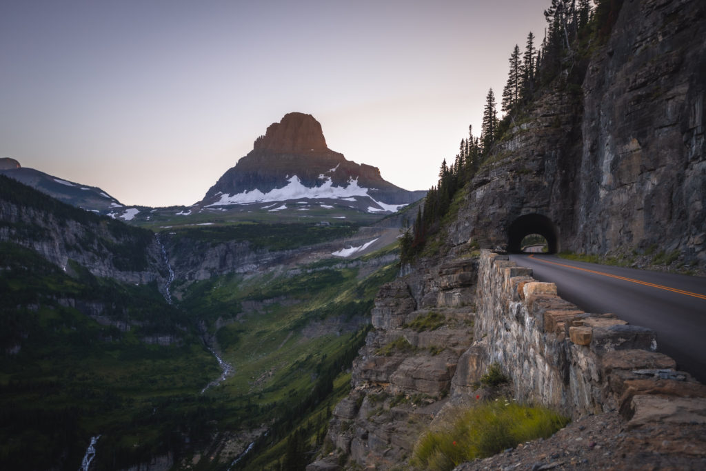 Going-to-the-Sun Road at Sunset