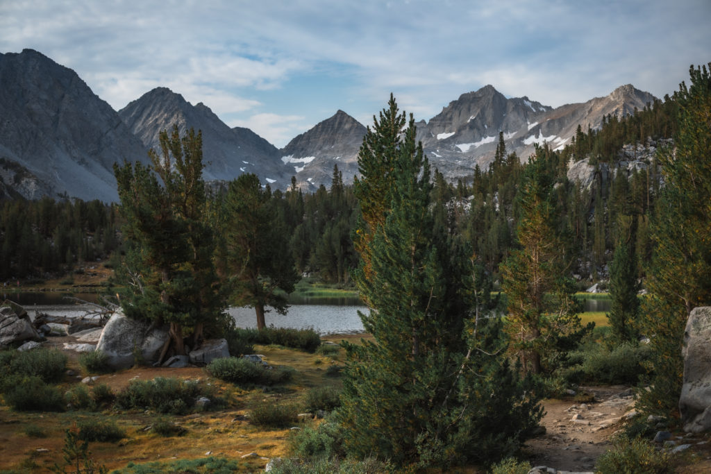 Views of the Eastern Sierra Nevada Mountains on the Little Lakes Valley Trail