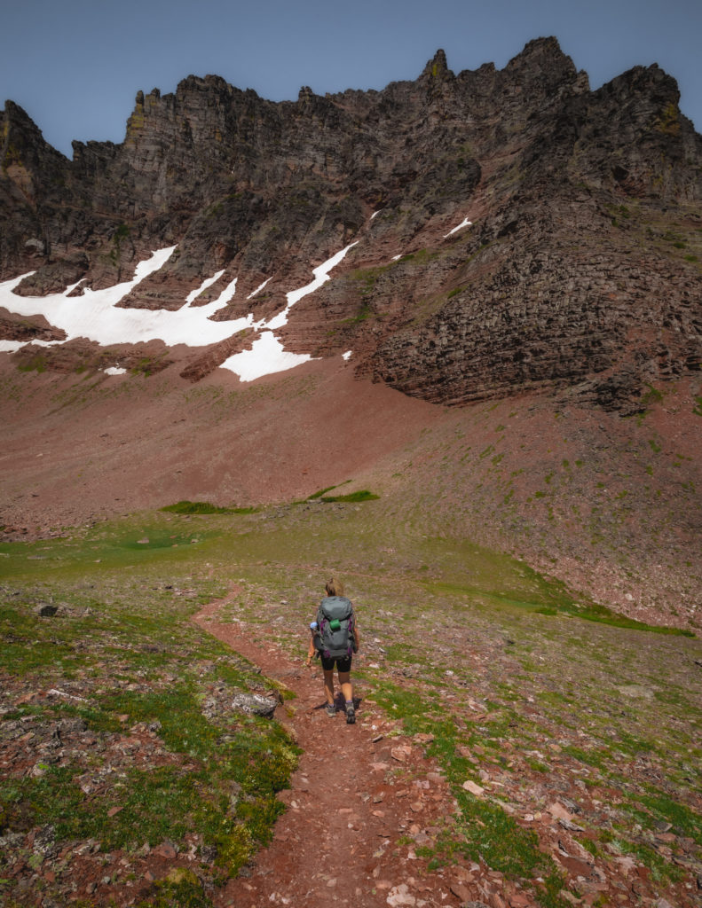 Backpacking over Two Med Pass in Glacier National Park